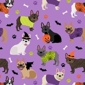 French Bulldog Halloween Purple