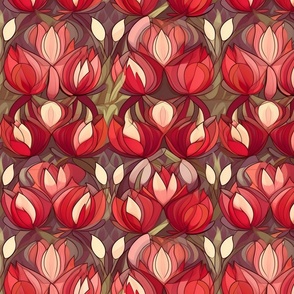 art nouveau tulips (1)