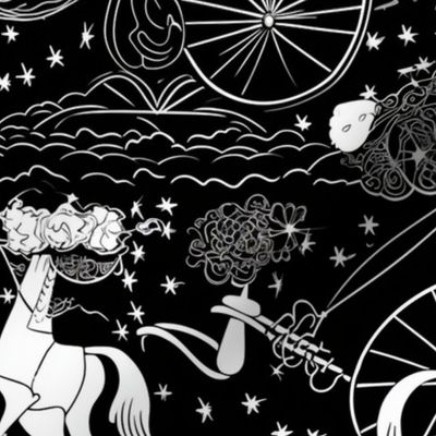 aubrey beardsley the chariot of surreal horse s