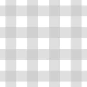 Grey and White Gingham Check