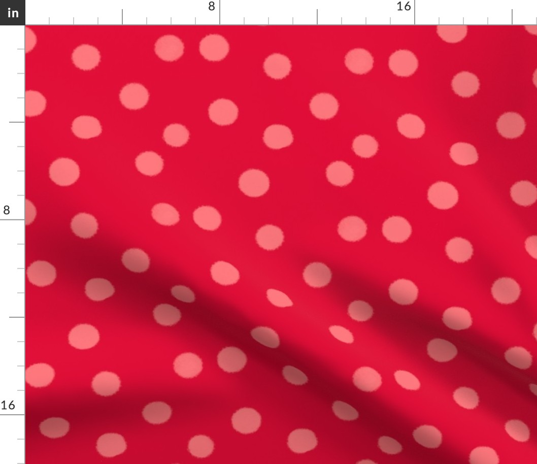 Red pink spots dots blender coordinate