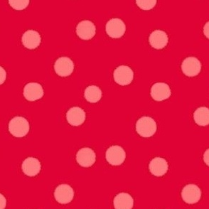 Red pink spots dots love blender coordinate 