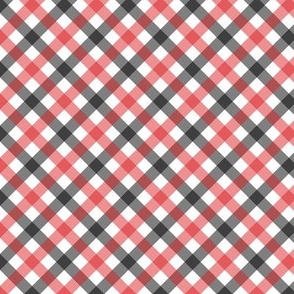 Red and Black Gingham Plaid