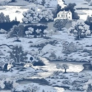 French Countryside Toile