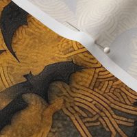 bat batik on threads of gold