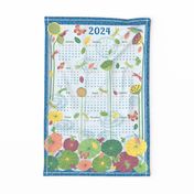 Life in the Lotus Pond 2023 Tea Towel /Wallhanging