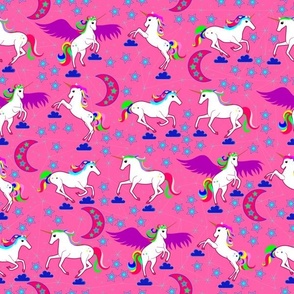 Midnight Unicorns in Pink