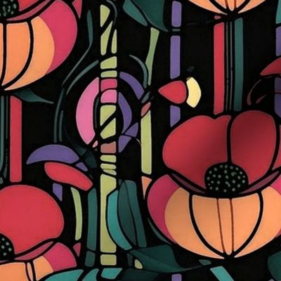 charles rennie mackintosh deco floral tulips