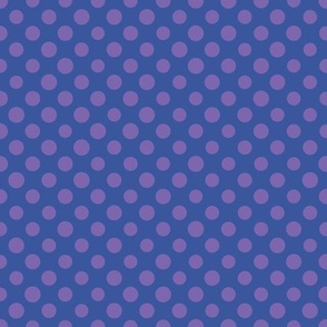 Two tone violet and purple slightly varied scale polka dot grid - large scale, sized for wallpaper, bedding