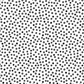 Black and White Dots on White (Small)