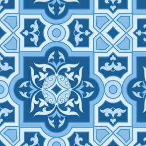 China blues - French country table linens