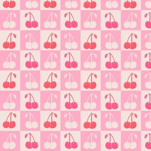 Pink Cherry Checkers