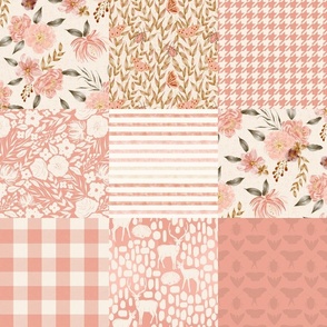 Gentle Natue Pink Block Quilt