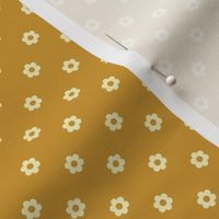 Flower Polka Dot Sunray Yellow Magical Meadow Coordinate Blender