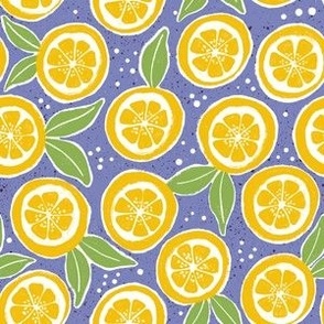 Small // Alayna: Citrus fruit slices and leaves - Lemon