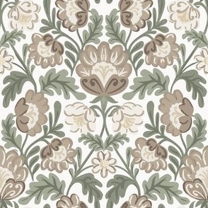 Aesthetic Damask Neutral Desaturated