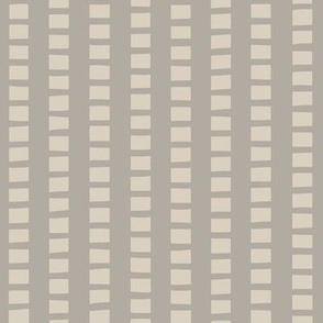 interrupted stripes - bone beige _ cloudy silver taupe  - simple geometric 