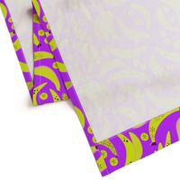 Just bananas - lime and purple maximalist dopamine dressing - large - Nashifruitdesigns