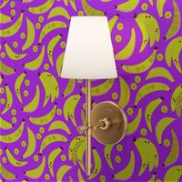 Just bananas - lime and purple maximalist dopamine dressing - large - Nashifruitdesigns