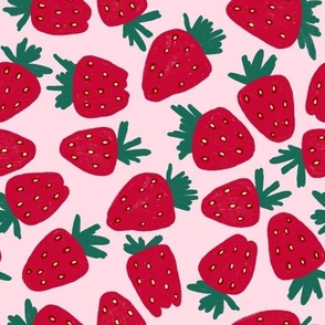 Summer Red Strawberries Print