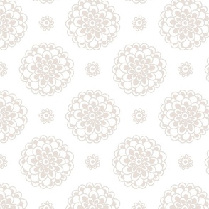 Neutral, muted, floral, understated, light beige, seamless repeat