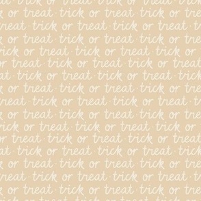 trick or treat halloween words in boho