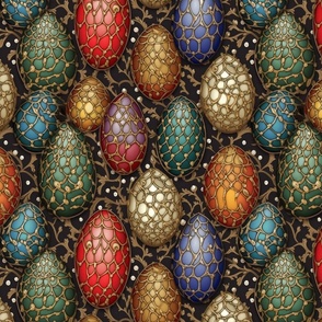 dragon eggs in jewel tones