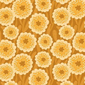 Bold Blooms - Mustard