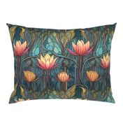 art deco egyptian lotus 