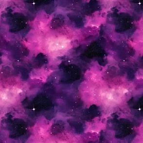 nebula galaxy in purple and magenta 