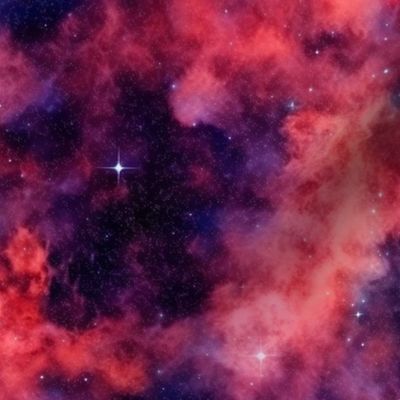 galaxy in red and purple and pink 