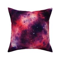 nebula galaxy in red and purple and pink 