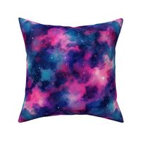 galaxy in blue and magenta