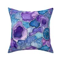 geode in purple and blue