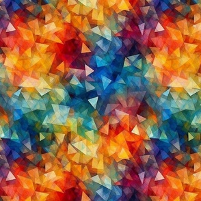 geometric watercolor triangles
