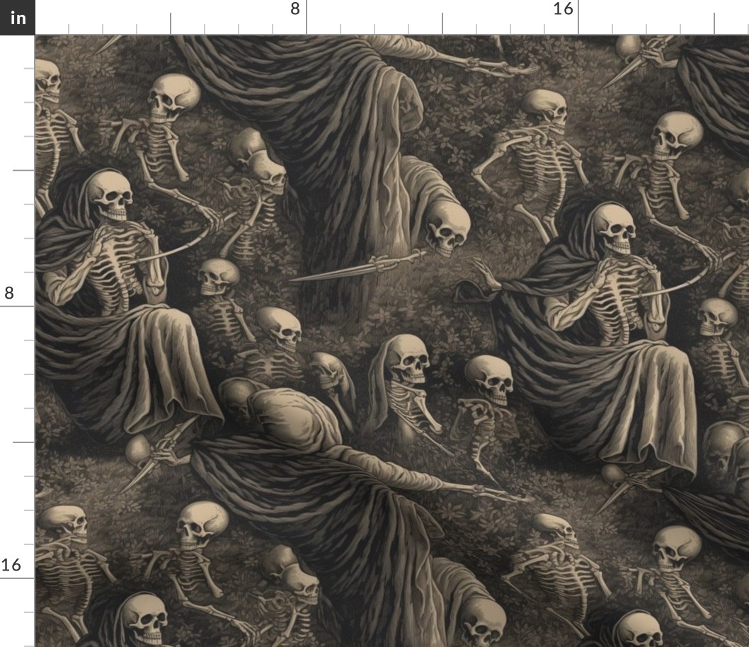 gustave dore inspired skeletons