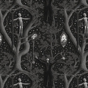 gustave dore and men in trees