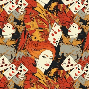 lautrec empress playing cards