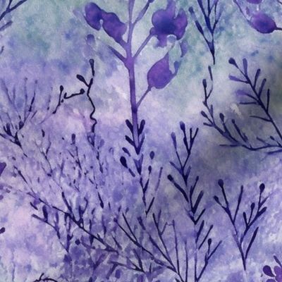 lavender batik botanical