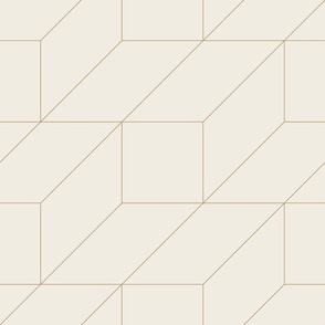 long boxes _ creamy white_ lion gold mustard _ optical geometric