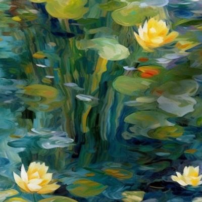 monet abstract waterlilies