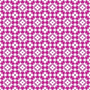 Funky Houndstooth Pink/ Extra Small