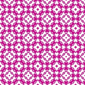 Funky Houndstooth Pink / Small