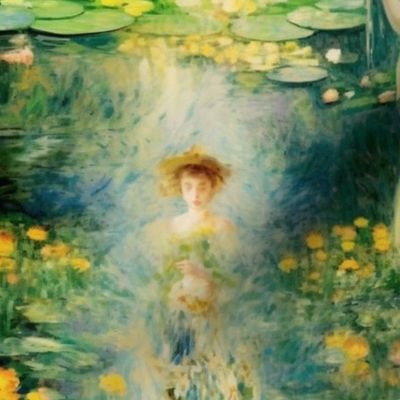 monet art deco goddess