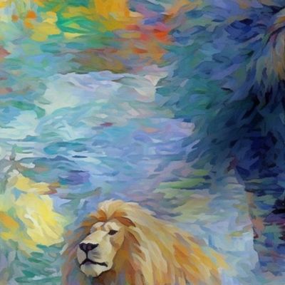 monet lions 