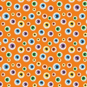 Halloween Spooky Eyeballs Orange