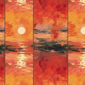 monet and the burning sun