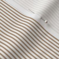 Beefy Pinstripe: Light Brown & Cream Tiny Stripe, Neutral Thin Stripe