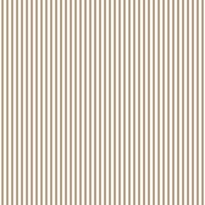 Beefy Pinstripe: Light Brown & Cream Tiny Stripe, Neutral Thin Stripe