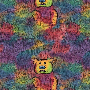 neo expressionism grunge bear 